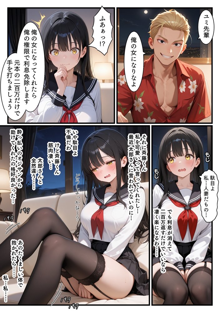 NTR 平成一桁生まれ主婦デカチン借金取りに堕ちる