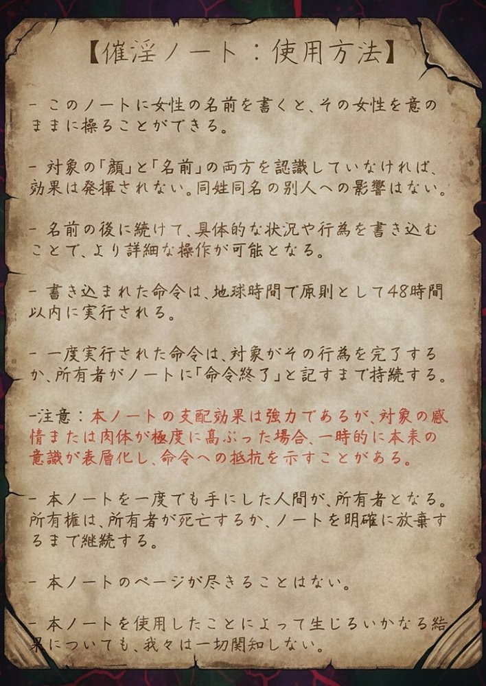 催淫ノート 男子達がオカズにしている風紀委員長を寝取ってみた